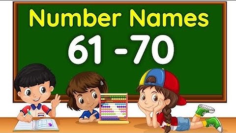 Learn Number Names 61 to 70 | spelling for kids |Educational video for kids!