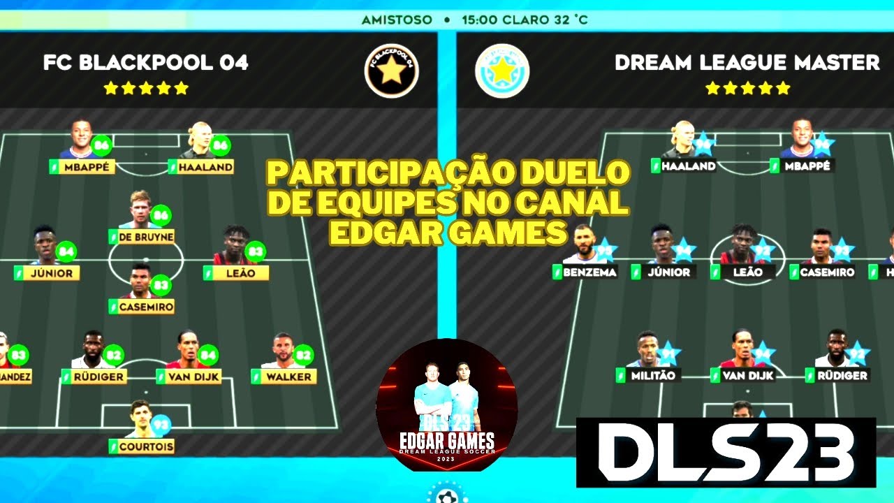 🙅 Jogo 2 - Participação Duelo de Equipes no Canal Edgar Games - Dls23 