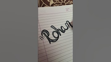 How,Rohan, name,#calligraphy #youtubeshorts