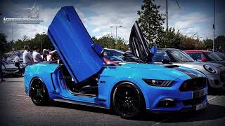 Simon's Ford Mustang from England featuring Vertical Lambo Doors Conversion Kit