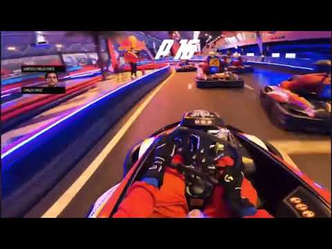 F1 driver Carlos Sainz that’s how Indoor Go Cart Racing from last To P1