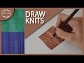 How to draw knitted fabrics | Justine Leconte