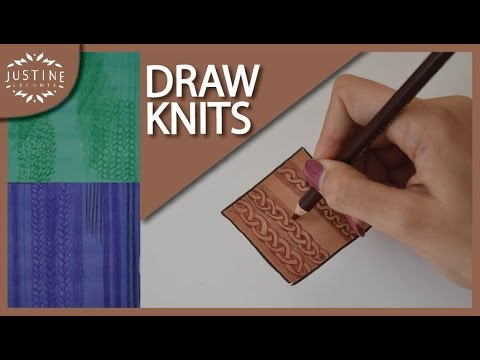 Knitting Drawing