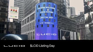$LCID Listing Day | Lucid Motors