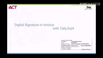 Digital Sign in Tally