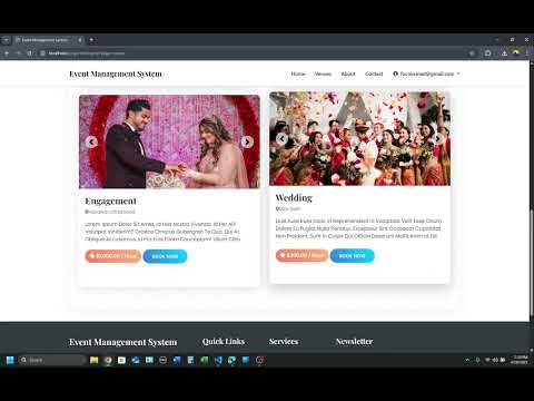 Event Management System Using PHP & MySQL | Complete Project with Source Code