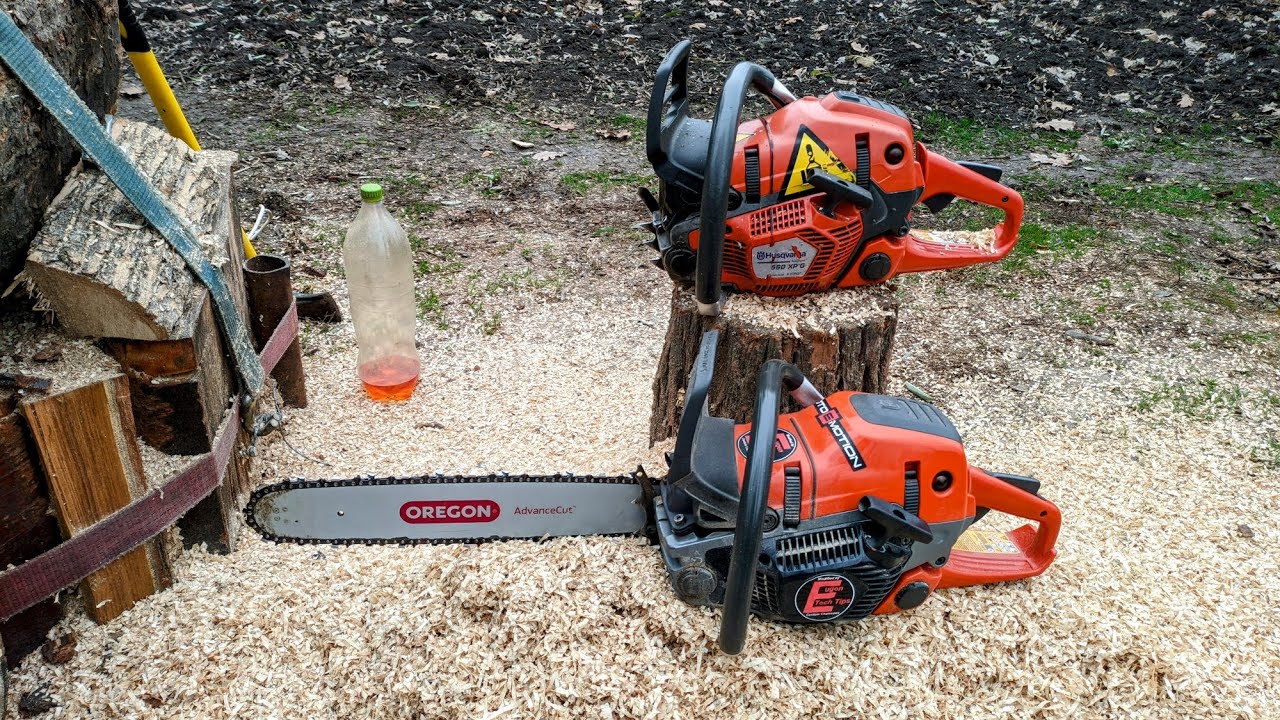 Husqvarna 560Xpg si Husqvarna 550 Mark 2 Woodsported - YouTube
