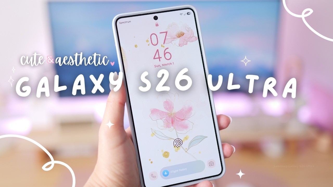 Samsung Galaxy S26 Ultra Aesthetic Unboxing & Setup ☁️ White 256gb