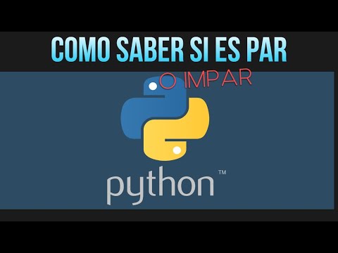 Cómo saber si un número es par o impar | Python 3
