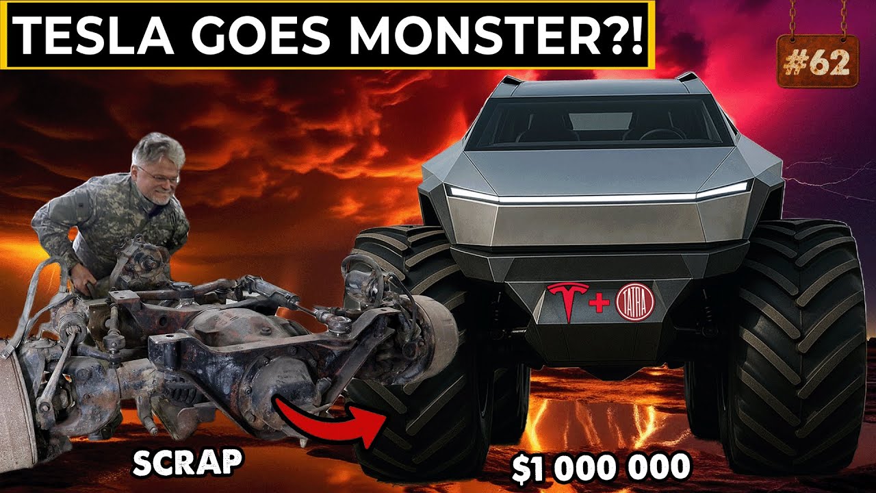 EP.62 - 2 разбитых Tesla + 2 Tatra со свалки = один БЕЗУМНЫЙ внедорожный монстр-трак (в процессе ...