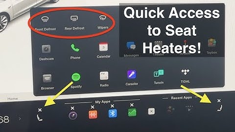 Tesla Model 3 - More Favorite App Options and Quick Access to Seat Heaters