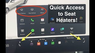 Tesla Model 3 - More Favorite App Options and Quick Access to Seat Heaters screenshot 5