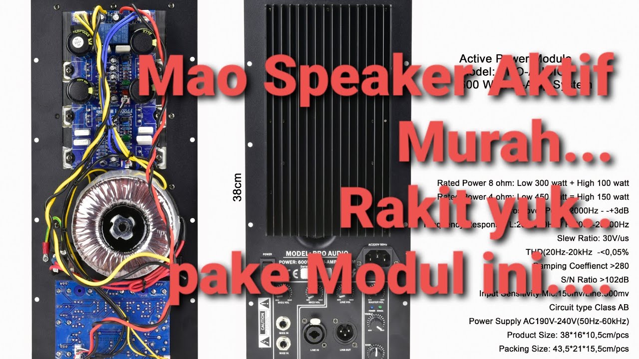 Power Kit Speaker Aktif 12 Inch dan 15 Inch Audio Seven