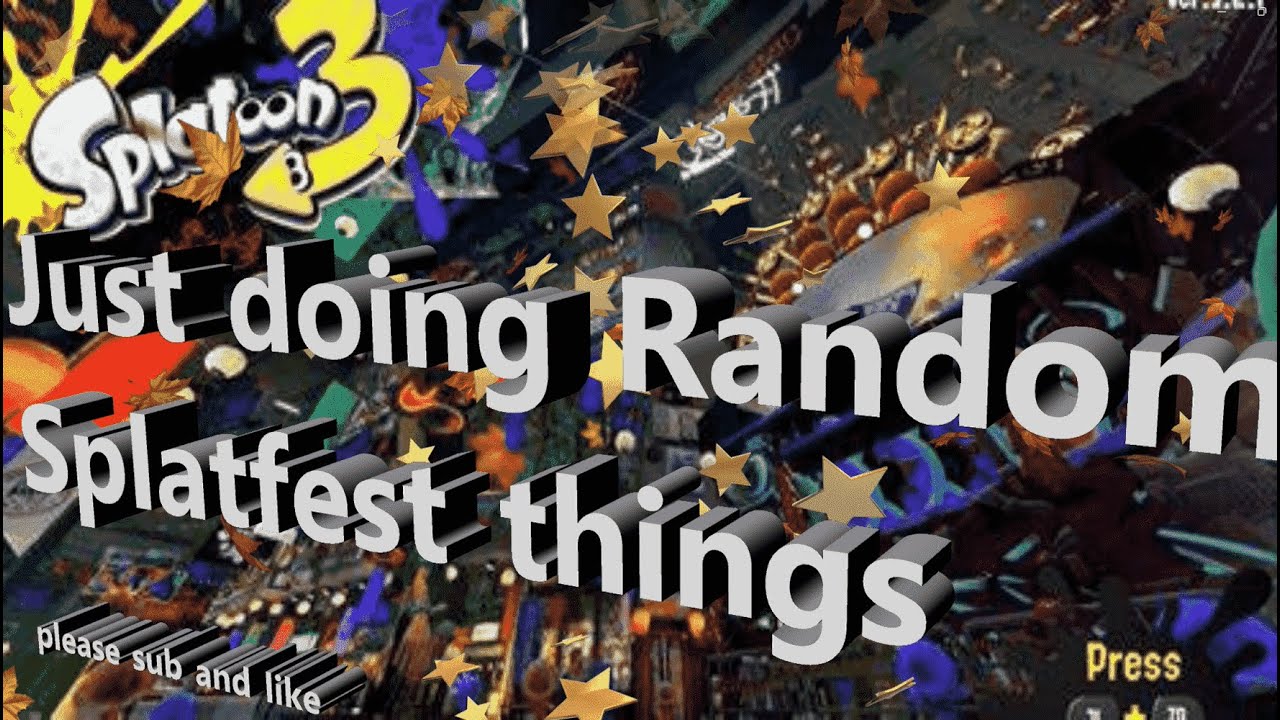 Just doing random things during Splatfest - YouTube