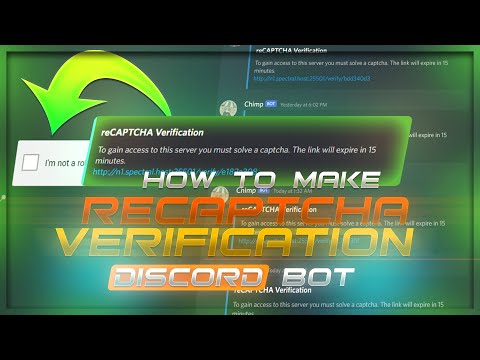 How To Make I'm Not A Robot Captcha Verification System Discord Bot Bot (No Coding)