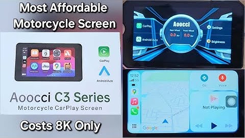 AOOCCI C3 Plus Unboxing & Review | Best Budget Android Auto & CarPlay Screen (TPMS) for Motorcycles