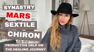 Synastry Mars sextile Chiron - Productive Help in Healing Inner Child Wounds