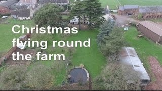Flying round the farm at Christmas - quick Phantom 3 edit