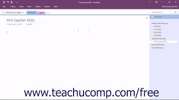 OneNote 2016 Tutorial Creating, Moving and Deleting Subpages Microsoft Training