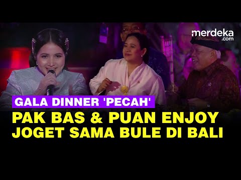 Bulan Sutena Bikin Gala Dinner WWF Bali 'Pecah', Pak Bas & Puan Joget Bareng Bule