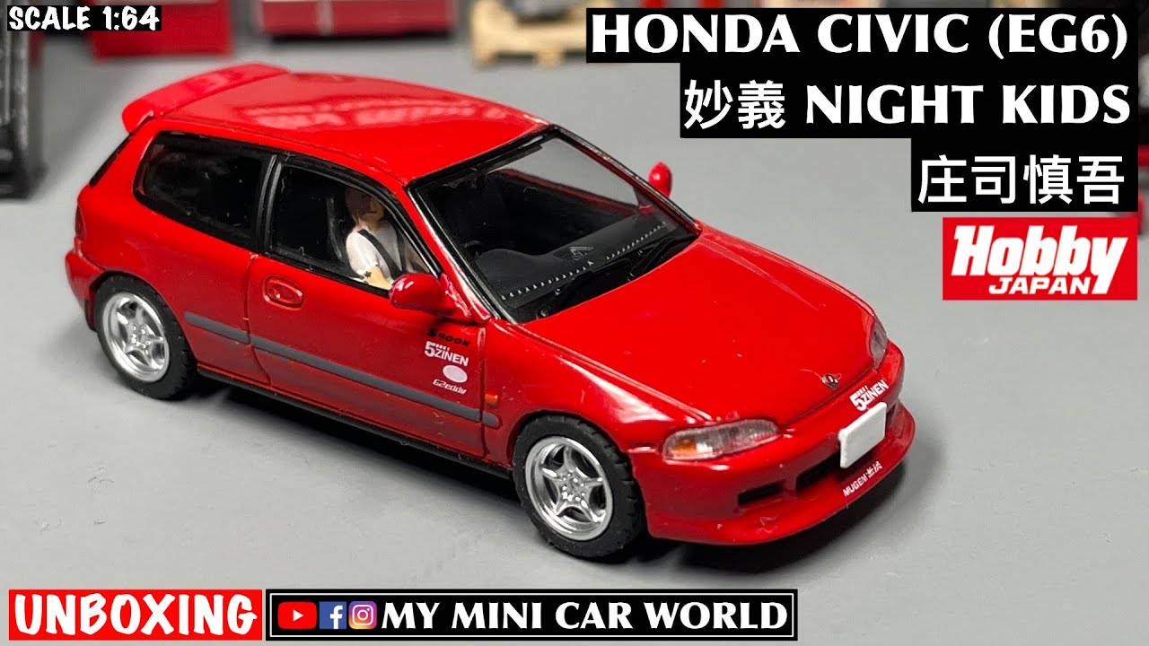  Hobby Japan 1:64 for Honda Civic EG6 Myogi Night Kids