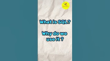 What is SQL in Telugu| SQL tutorial for freshers| by Techymiki #sql #facts #programming