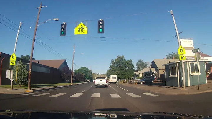 Driving through Pendleton, Oregon