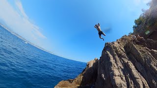 Insta360 X2 - Cliff diving in the french riviera