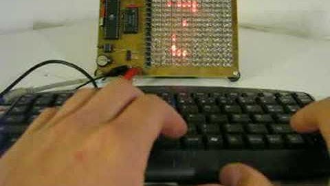 16x16 LED matrix with Atmel AVR mega32