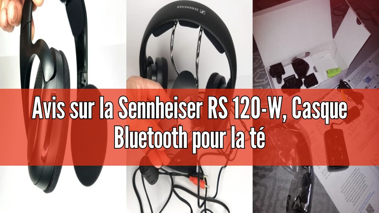 Cuffie Wireless Sennheiser RS 120-W Per TV, 3 Modalità Audio, Portata 60 M E Trasmettitore