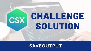 CSX Challenge Solution: saveOutput (CSX Closure, Scope & Execution Context Unit)