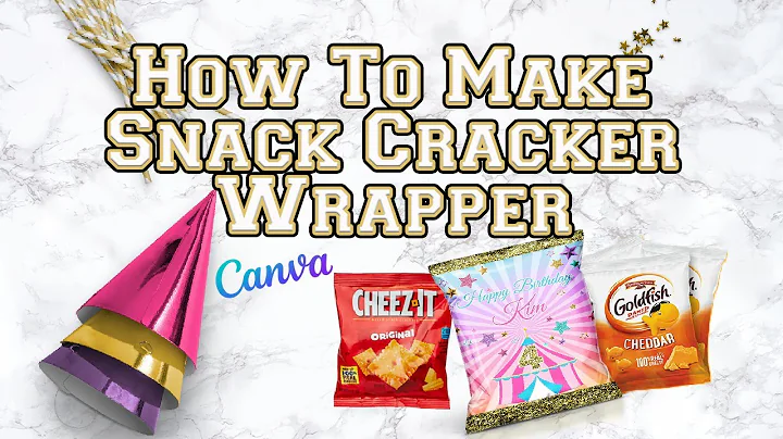 How To Make Goldfish Wrapper with Canva | Custom Party Favor Template