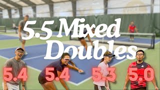 HEAVY HITTERS in 5.5 Mixed Doubles Practice