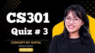 CS301 Quiz 3 2026 | CS301 Quiz 3 | CS301 | 100% correct 