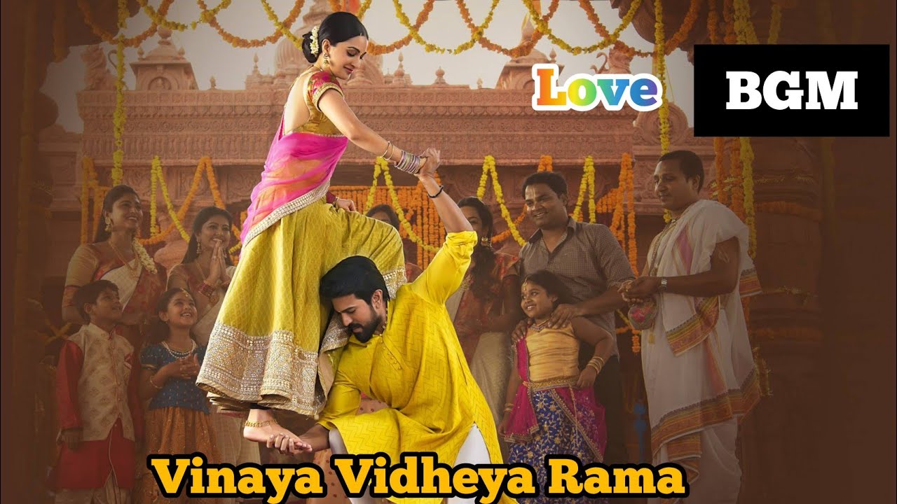 Vinaya Vidheya Rama Romantic BGMTemple Scene