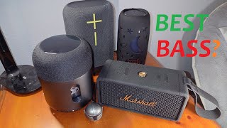 Bass Check 💣 Treblab HD-360, Ultimate Ears EpicBoom, Marshall Middleton & JBL Pulse 5. Boom or Bust?