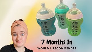 TOMMEE TIPPEE CLOSER TO NATURE ANTI COLIC BABY BOTTLE REVIEW  9 OZ FIESTA FUN TIME