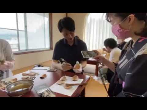 後藤製菓 臼杵煎餅体験 Youtube