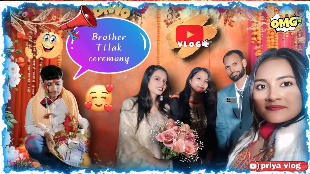 DAYS-17/ Brother Tilak ceremony enjoy🥰🥰🤟🤟#trending #viral #tilak #brother #priya_vlog