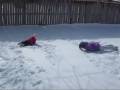 Lydia, Katheryn, and Megan in the snow