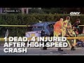 One dead, 4 injured after high speed crash near middle school