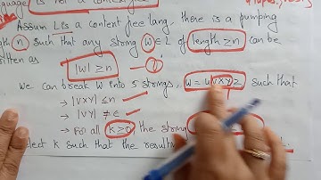 Pumping Lemma for CFL | TOC | Lec-75 | Bhanu Priya