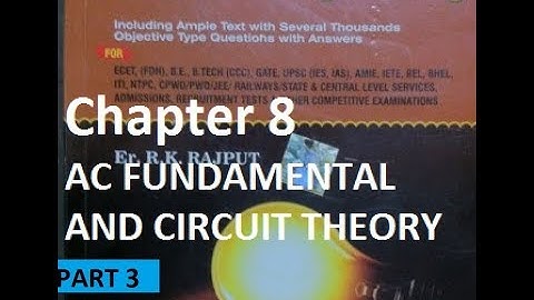 AC FUNDAMENTALS !! RK RAJPUT !! IMPORTANT MCQs PART 3