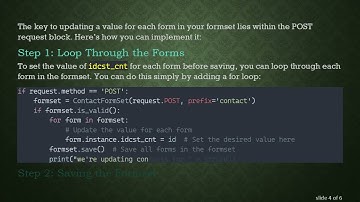 How to Update Values in Django Formset Before Saving in Views.py