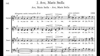 Edvard Grieg - Ave maris stella (score video)