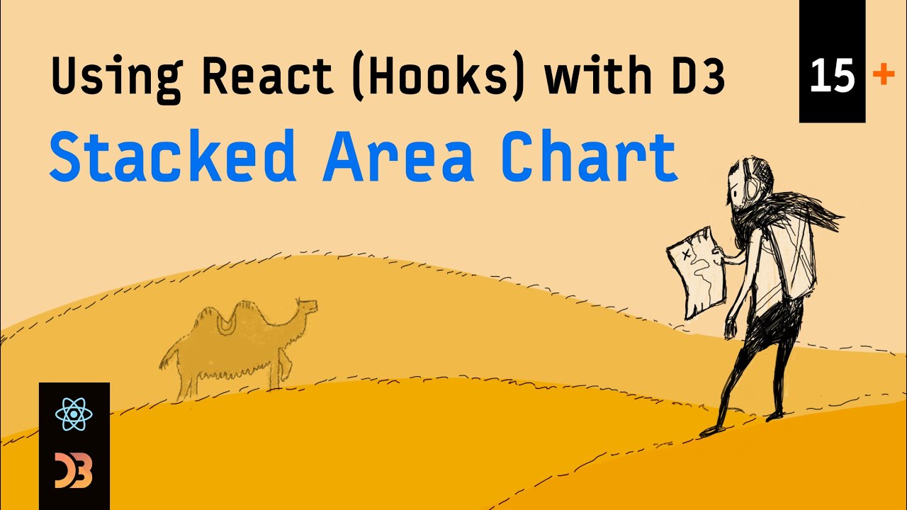 Using React (Hooks) with D3 – [15+] Stacked Area Chart - YouTube