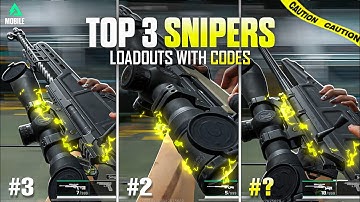 Top 3 BEST SNIPERS in Delta Force Mobile - BEST SNIPER for Warfare with Codes!