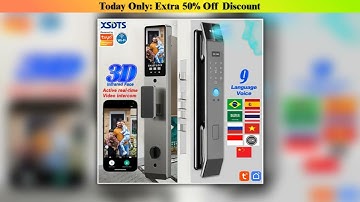 Hands-on XSDTS Wifi Tuya APP Face Recognition Smart Door Lock With Camera Video Call Voice Intercom