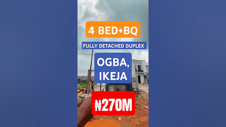 4 BEDROOM FULLY DETACHED DUPLEX FOR SALE IN OGBA, IKEJA #nigeriansindiaspora #uk #usa #viral #lagos