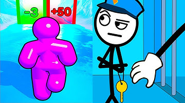 Thief Puzzle vs Tall Man Run ⭐️🤔😱⭐️ Hard Levels Challenge Walkthrough Gameplay Ep57